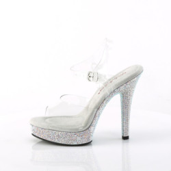 Sandali fabulicious con plateau strass e tacco 13,5 cm MAJESTY-508DM