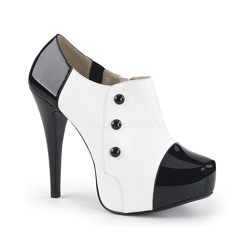 Bianco Verniciata 13,5 cm CHLOE-11 grandi taglie scarpe décolleté