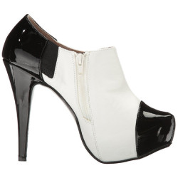 Bianco Verniciata 13,5 cm CHLOE-11 grandi taglie scarpe décolleté