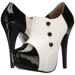Bianco Verniciata 13,5 cm CHLOE-11 grandi taglie scarpe décolleté