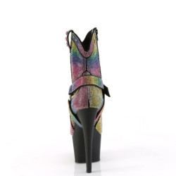 Colorful rhinestones cowboy boots 18 cm ADORE-1029RS cowgirl ankle boots