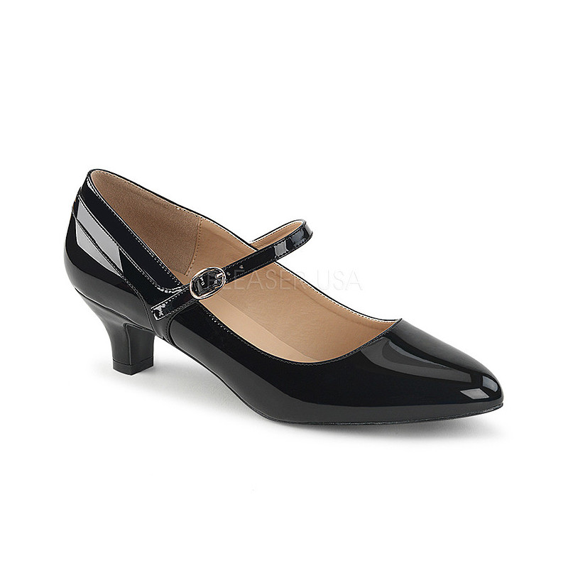 Black Patent 5 cm FAB-425 big size pumps shoes