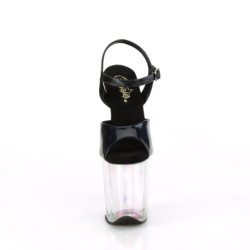 Nero 20 cm FLAMINGO-809HT Ologramma plateau sandali donna con tacco