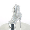 Lustrini argento 18 cm ADORE-1020SQ stivaletti tacco piattaforma exotic pole