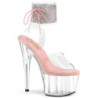 Rose 18 cm ADORE-791-2RS transparent platform ankle straps high heels