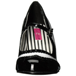 Bianco Verniciata 7,5 cm JENNA-06 grandi taglie scarpe décolleté