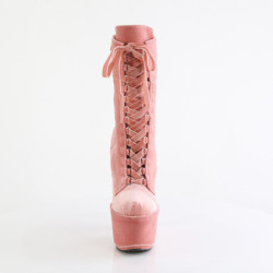 Velvet 18 cm ADORE-1045VEL Rose heeled boots + protective toe caps
