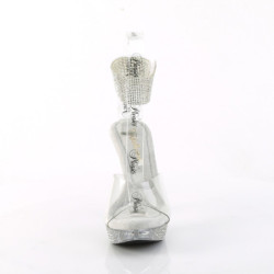 Transparent 11,5 cm ELEGANT-442 Bikini posing high heel shoes