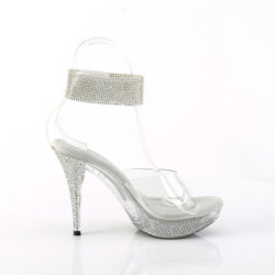Transparent 11,5 cm ELEGANT-442 Bikini posing high heel shoes