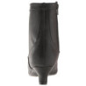 Black Leatherette 5 cm FAB-1005 big size ankle boots womens