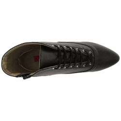 Nero Ecopelle 5 cm FAB-1005 grandi taglie stivaletti donna