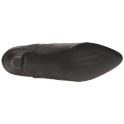 Black Leatherette 5 cm FAB-1005 big size ankle boots womens