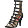 Nero Ecopelle 10 cm DREAM-438 grandi taglie stivaletti donna