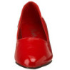 Red Shiny 5 cm FAB-420W Pumps with low heels