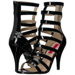 Nero Verniciata 10 cm DREAM-438 grandi taglie stivaletti donna