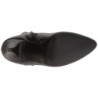 Nero Ecopelle 10 cm DREAM-2030 grandi taglie stivali donna