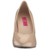 Beige Shiny 10 cm DREAM-420 Pumps High Heels for Men