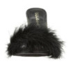 Black 10 cm CLASSIQUE-01F womens mules feathers