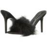 Black 10 cm CLASSIQUE-01F womens mules feathers