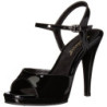 Nero Vernice 12 cm FLAIR-409 Sandali Donna con Tacco