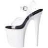 Neon White 20 cm FLAMINGO-808UV High Heel Platform