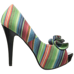 Multicolore 13 cm LOLITA-12 scarpe décolleté spuntate tacco altissime