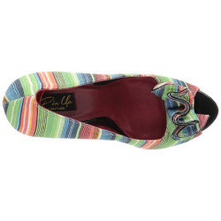 Multicolore 13 cm LOLITA-12 scarpe décolleté spuntate tacco altissime