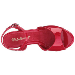 Rosso Vernice 8 cm BELLE-309 Sandali Donna con Tacco
