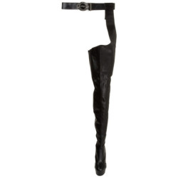 Leatherette 15,5 cm DELIGHT-5000 Platform Thigh High Boots