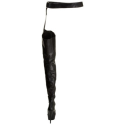 Leatherette 15,5 cm DELIGHT-5000 Platform Thigh High Boots