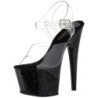 Nero 18 cm ADORE-708MG scintillare plateau sandali donna con tacco