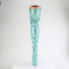 Glitter Verdi 18 cm ADORE-3020GP stivali sopra il ginocchio con stringati