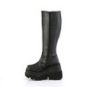 Leatherette 11,5 cm SHAKER stretch platform boots wide calf