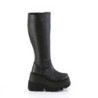 Leatherette 11,5 cm SHAKER stretch platform boots wide calf