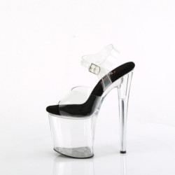 Black 20 cm NAUGHTY-2 Platform High Heels Shoes