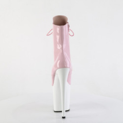 FLAMINGO-1020 20 cm pleaser high heels ankle boots rose