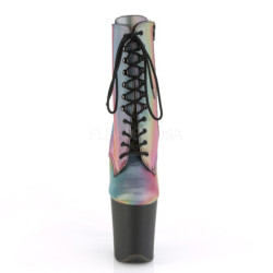 Neon 20 cm FLAMINGO-1020REFL Pole dancing ankle boots