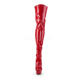 Rosso Verniciato 15,5 cm DELIGHT-3063 Plateau Stivali Alti