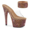 Bronze 18 cm 712RS pleaser high heels ankle cuff rhinestone platform