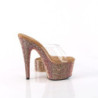 Bronze 18 cm 712RS pleaser high heels ankle cuff rhinestone platform