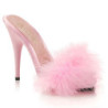 Rose 13 cm POISE-501F Marabou Feathers Mules Shoes Women