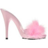 Rose 13 cm POISE-501F Marabou Feathers Mules Shoes Women