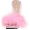 Rose 13 cm POISE-501F Marabou Feathers Mules Shoes Women