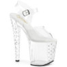 Transparent 19 cm ENCHANT-708RS pleaser high heels sandals