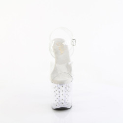 Transparent 19 cm ENCHANT-708RS pleaser high heels sandals