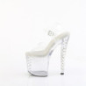 Transparent 19 cm ENCHANT-708RS pleaser high heels sandals