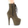Verde Ecopelle 18 cm ADORE-1020FS stivaletti con stringati
