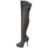 Leather 13,5 cm INDULGE-3011 Platform Thigh High Boots