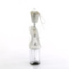 Transparent 20 cm FLAMINGO-2RS pleaser high heels ankle straps
