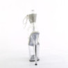 Transparent 20 cm FLAMINGO-2RS pleaser high heels ankle straps